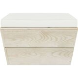  Garnitura iz palet 3-delna z blazinami smrekovina | Shoptok.si