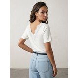 Sinsay Bluza s kratkim rukavima i čipkastim izrezom na leđima | shoptok.hr
