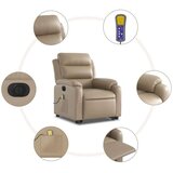  Električni masažni naslonjač na podizanje boja cappuccina | shoptok.hr