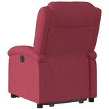  Naslonjač na podizanje od tkanine crvena boja vina | shoptok.hr