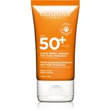 Clarins Sun Care Youth-Protecting Sunscreen krema za sunčanje za lice SPF 50+ 50 ml | shoptok.hr