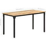 Blagovaonski stol 140 x 70 x 76 cm od grubog drva manga | shoptok.hr
