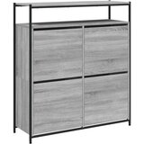 Ormarić za cipele s 4 ladice siva boja hrasta 100x34x112 cm | shoptok.hr