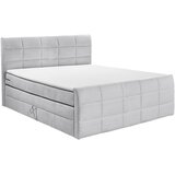 MID.YOU POSTELJA BOXSPRING 183 cm x 200 cm , tekstil, leseni material svetlo siva | Shoptok.si