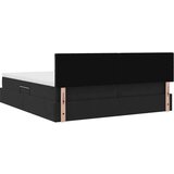  Postelja s shranjevanjem z vzmetnico Črna 100 x 200 cm, (5000099454) | Shoptok.si