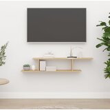  Zidna TV polica boja hrasta 125 x 18 x 23 cm konstruirano drvo | shoptok.hr
