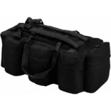  3-v-1 Potovalna torba vojaškega stila 120 L črne barve