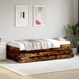  Dnevni krevet s ladicama bez madraca boja hrasta 75x190 cm | shoptok.hr