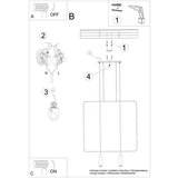  Obesna svetilka RANA 2 črna, (21348210) | Shoptok.si