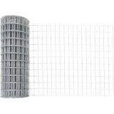  Ograda s postovima Srebrno 1 x 25 m Čelik | shoptok.hr
