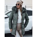 DStreet Women's winter jacket with hood KRISTA green | ePonuda.com