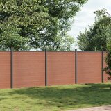 vidaXL ograjni panel rjav 526x186 wpc | Shoptok.si