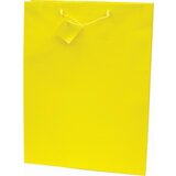  Vrečka darilna 330x457x102 platificirana mat promocija - rumena | Shoptok.si