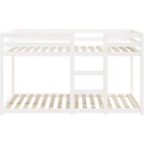 vidaXL krevet na kat bijeli 90 x 190 cm od masivne borovine | shoptok.hr