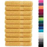 Furnova Premium brisače za savno SOLUND 10 kos zlata 80x200 cm 600 gsm, (21916658) | Shoptok.si