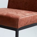 MID.YOU NIHAJNI STOL – SET, kovina, tekstil barve konjaka | Shoptok.si