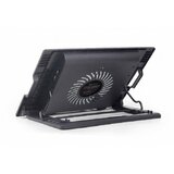Gembird postolje sa hladnjakom za laptop do 17 inča, 15cm ventilaror, podešavanje visine, led (NBS-1F17T-01) Cene'.'