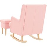  Fotelja s footstoolom 2 kom. Ružičasta Bouclé 60 x 79 x 87,5 cm | shoptok.hr