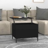  Stolić za kavu crni 60 x 44,5 x 45 cm od konstruiranog drva | shoptok.hr