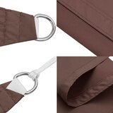 Jedro za sjenu od sunca smeđe boje 7x5x5 m 100% poliester oxford | Shoptok.si