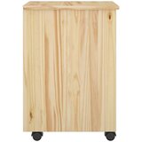 Mobilni ormar s kotačem Smeđa 34 x 39 x 56 cm Masivna borovina - Smeđa | shoptok.hr
