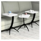 Hanah home Set klub stolova, 3 komada Pion Bijeli | Eponuda.ba