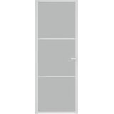  Unutarnja vrata 76 x 201,5 cm bijela od mat stakla i aluminija | shoptok.hr