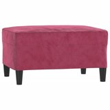  4-dijelni set sofa s jastucima crvena boja vina baršunasti | shoptok.hr