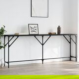  The Living Store Konzolna mizica črna 200x29x75 cm inženirski les - Konzolna Mizica, (21453410) Cene