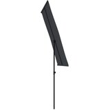 Vrtni suncobran s aluminijskim stupom 180 x 110 cm crni | Eponuda.com