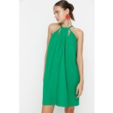 Trendyol Green Halter Neck Dress Cene