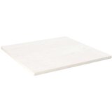 Ploča za stol bijela 70x70x2,5 cm masivna borovina četvrtasta | shoptok.hr