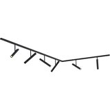 QAZQA Sodobni sistem tirnih svetil črn s 6 reflektorji črn 1-fazni - Slimline Avery | Shoptok.si