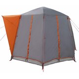 Šator za 3 osobe s krovom Siva i narančasta 320 x 320 x 203 cm | shoptok.hr