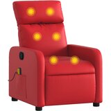 vidaXL Masažni naslanjač rdeče umetno usnje, (20924296) | Shoptok.si