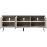 WOOOD Svijetlo siva TV komoda od masivnog bora 150x56x44 cm New Gravure – | shoptok.hr