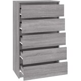vidaXL Ladičar siva boja hrasta 60 x 36 x 103 cm od konstruiranog drva | shoptok.hr