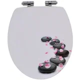 WC deska Spa (MDF, počasno spuščanje, antracit)