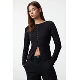 TRENDYOLMILLA ženska bluza TWOAW25BZ00030, crna-black | Eponuda.com