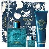 Versace eros muški poklon set ( edp 100ml + gel za tuširanje 150ml + edp 5ml ) Cene