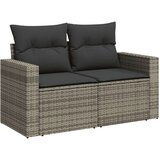 vidaXL 11-dijelni set vrtnih sofa od poliratana s jastucima sivi | shoptok.hr