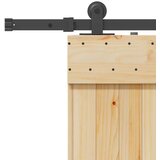 vidaXL Klizna vrata s priborom za montažu 80 x 210 cm masivna borovina | shoptok.hr