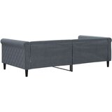  Raztegljiva postelja temno siva 100x200 cm žamet, (21292952) | Shoptok.si