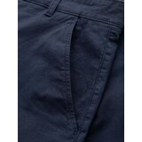 Ombre Men's classic chino shorts with rolled up leg - navy blue | shoptok.hr