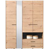 Mömax omara za oblačila leon, barva hrasta, š. 161 cm | Shoptok.si