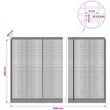  Gabion s žicom debljine 3,5 mm i mrežom 5x2,5 cm 1050x50x200 cm | shoptok.hr