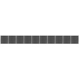 vidaXL Komplet ograjnih panelov WPC 1737x186 cm črn Cene