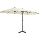  suncobran s aluminijskim stupom 460 x 270 cm pješčani | Eponuda.com