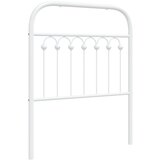 Maison Chic kovinsko posteljno vzglavje - vzglavna omarica - nočna omarica belo 75 cm, (21705394) | Shoptok.si