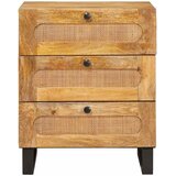 Noćni ormar Prirodna 50 x 33 x 62 cm Čvrsto drvo manga | shoptok.hr